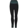 Dámske fitnes legíny PROGRESS, GEMA LEGGINGS SML čierna,tmavo zelená XS/S