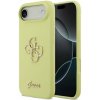 Guess Liquid Silicone 4G Metal Logo Zadní Kryt pro iPhone 17 Air Yellow