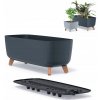 PROSPERPLAST Kvetináč GRACIA CASE 58cm antracit