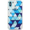 AppleKing mäkký kryt so vzorom vitráže pre iPhone XS Max - modrý - možnosť vrátiť tovar ZADARMO do 30tich dní