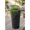 Lamela Vysoké kvetináče Lilia 250mm 46cm čierny betón