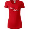Furt dačo - Dámske tričko z organickej bavlny Origin (GOTS) - S ( Červená )