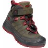 Keen Redwood Mid Wp Y Detská zimná obuv 10007975KEN steel grey/red dahlia 2(35)