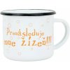 BELIS Smaltovaný hrnek 8 cm/0,35 l, bílý 