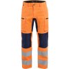 Blåkläder AB 1585 Výstražné kalhoty se strecovými díly Farba: Oranžová/námornická modr, Veľkosť: C52