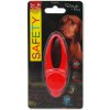 Silikonový červený LED prívesok Dog Fantasy pre psov 8 cm