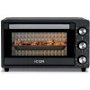 Mini rúra ICQN 20L 1500W MAX 240°C GRIL, Časovač ČIERNA