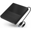 Externá DVD mechanika/hub/čítačka kariet Connect IT 3v1 SlimDrive USB-C/A