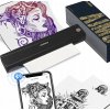 Prenosná A4 tlačiareň M08E-WS 203DPI na tetovanie, bluetooth termálna kopírka