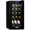 Klarstein Shiraz 15 Slim Uno, vinotéka, 44 l, 135 W, 5–18°C, dotykové ovládanie, čierna (HEA-Shiraz-15-uno-bl)