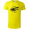 Still Plays With Planes - Tričko z organickej bavlny - XL ( Citrónová )