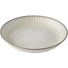 Jedálenský tanier WHITE SENDAN 22,5 cm, biela, keramika, MIJ