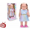 Wiky Eliška chodící a zpívající panenka 41 cm, modré šaty (wk9318)