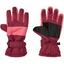 Crivit® Dievčenské lyžiarske rukavice ružovo-fialová / koralová