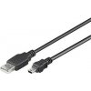 PremiumCord Kábel mini USB 2.0, A-B, 5pinov, 3m ku2m3a