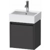 Duravit Ketho.2 - Umývadlová skrinka, 44x43x34 cm, 1 dvierka, pánty vľavo, grafit mat K25070L49490000