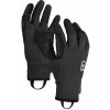 Dámske rukavice Ortovox Fleece Light Glove W Veľkosť rukavíc: L / Farba: čierna/sivá