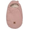 Baby Nellys Teplučký fusak Baránok exclusiv 85 x 50 cm Baby Nellys Púdrovo ružový