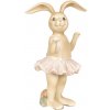 Clayre & Eef Dekorácie králičie dievča v sukienke - 7 * 6 * 14 cm - Clayre & Eef