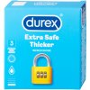 Durex Extra Safe Thicker latexový kondóm, silnejší, nominálna šírka: 56 mm 3 kusy