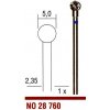 Tvrdokovová fréza 5.0mm guľa PROXXON 28760 (Tvrdokovová fréza 28760)