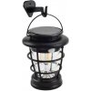 Verk 12376 Solárna LED lampa so senzorom pohybu a nabíjaním cez USB 2v1, čierna
