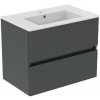 Ideal Standard Eurovit+ - Skrinka s umývadlom, 55x70x44 cm, 2 zásuvky, tmavo sivá R0573TI
