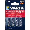 Varta Longlife Max Power AAA 4ks