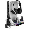 Stojan na stenu iPega P5S011 pre PS5/PS5 Slim/PS5 Pro s Dual Charger Dock pre PS5 ovládač