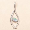 Nefertitis Opál etiópsky surový dizajn prívesok striebro Ag 925 LOT19 NF58877 - 4,7 cm, 3,6 g
