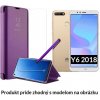 Otváracie Púzdro Luxria Clear View pre Huawei - Fialové pre Huawei: Y6 (2018)