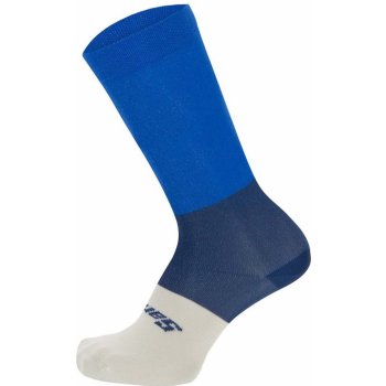 Santini Cyklistické ponožky klasické BENGAL biela/modrá