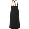 Karlowsky Gastro zástera s trakmi KY054 Black 70 x 85 cm