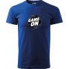 Sablio Tričko s potlačou Game On - modré 3XL