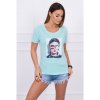 Mondo Italia Dámske tričko s grafikou ženy MI5405 mätové Univerzálna Mäta