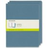 Set Of 3 Moleskine Extra Large Plain Cahier Journals