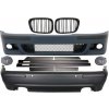 KITT Body Kit suitable for BMW 5 Series E39 (1997-2003) Double Outlet M5 Design with PDC+Grog Lights Chrom and Central Grilles Piano Black+Door Moldings