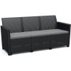 KETER Lavica záhradná CLAIRE SOFA, grafit 163 cm