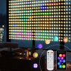 Svetelný záves 400 LED svetielok s hudbou synchronizáciou, na svadbu 3x3m, IP44