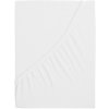 B.E.S. – Petrovice, s.r.o. Džersejová plachta na posteľ s elastanom Lycra – Biela 140 × 200