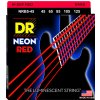 DR Strings Neon Red NRB5-45