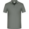 James & Nicholson Polokošile JN 874, bio bavlna, krátký rukáv, pánská COT02087467002-dark grey M Šedá tmavá