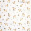 Bavlnený popelín so srnčekmi - zvyšok tkaniny, dĺžka 150 cm