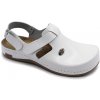 Leon 951Z Dámska pracovná celokožená zdravotná obuv 39 - 25cm, biela, 2,5 cm