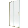Mexen Velar, 2-krídlová posuvná vaňová zástena 95 x 150 cm, 8mm číre sklo, zlatý lesklý profil, 896-095-000-01-50