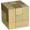 Detoa Hlavolam kostka dřevo 6x6 cm