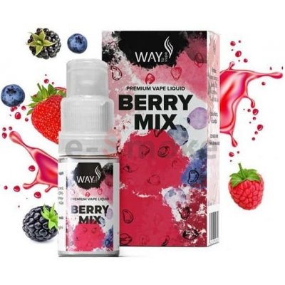 10ml Berry Mix WAY to Vape E-LIQUID, obsah nikotínu 0 mg