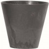 Prosperplast Plastový kvetináč okrúhly 30 cm Tubus Beton effect, antracit