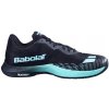 Pánska halová obuv Babolat Shadow Spirit 2 Men Black/Cyan EUR 44,5