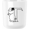 Plastový pohár MOOMIN ABC 200 ml, písmeno T, biela, RIG-TIG